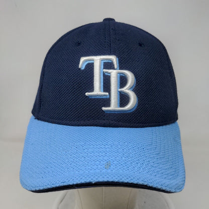 New Era Men's Fitted Hat Blue Size S Embroidered Tampa Bay Rays Logo