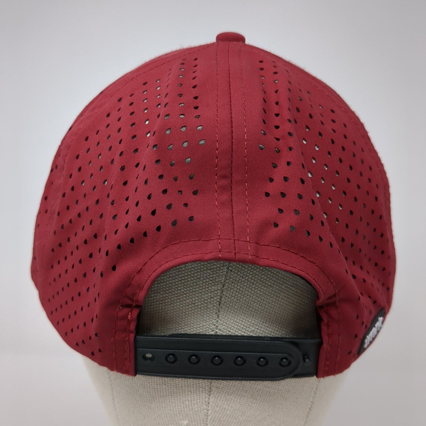 tmrk Snapback Hat Red One Size Adjustable Breathable Lightweight Durable