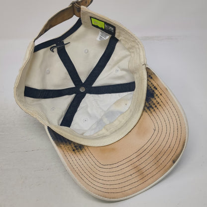 Nike Baseball Cap White Blue Red One Size USA Flag Slideback Hat Swoosh Cotton