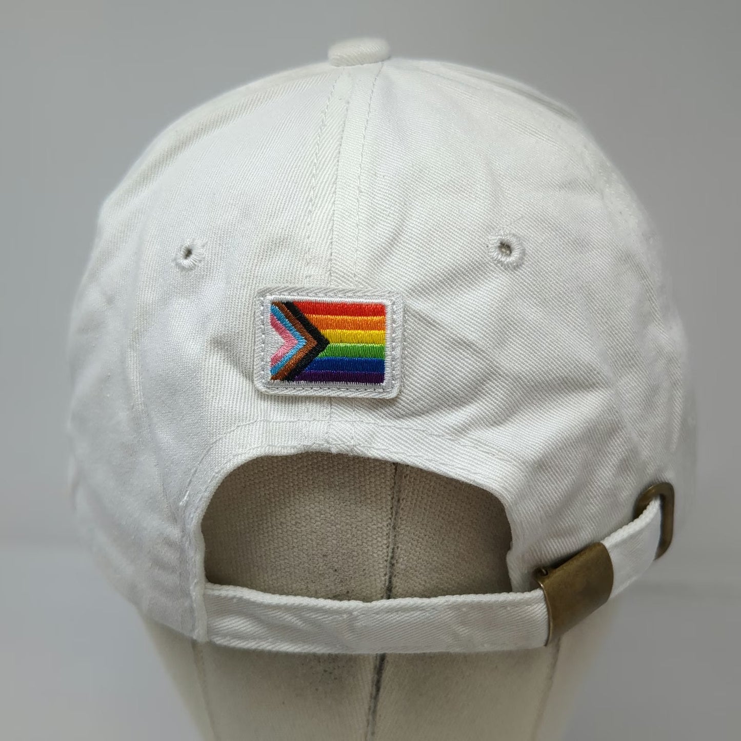 Deep Eddy Vodka Baseball Cap White One Size Rainbow Pride Flag Hat Adjustable