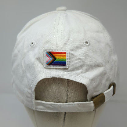 Deep Eddy Vodka Baseball Cap White One Size Rainbow Pride Flag Hat Adjustable
