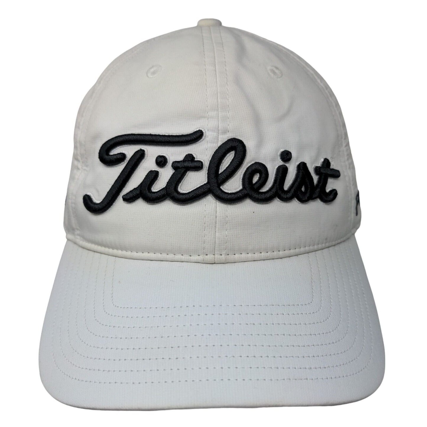 Titleist FJ Pro V1 Slideback Golf Hat White One Size Embroidered Adjustable
