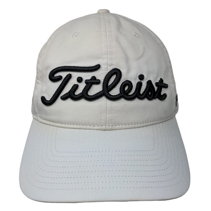 Titleist FJ Pro V1 Slideback Golf Hat White One Size Embroidered Adjustable