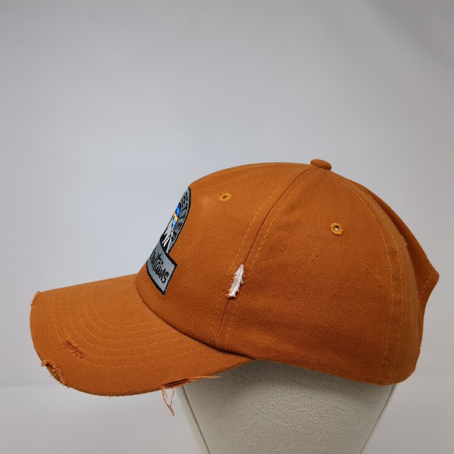 Life Is Better In The Mountains Slideback Hat Orangish-Brown OSFA Solid