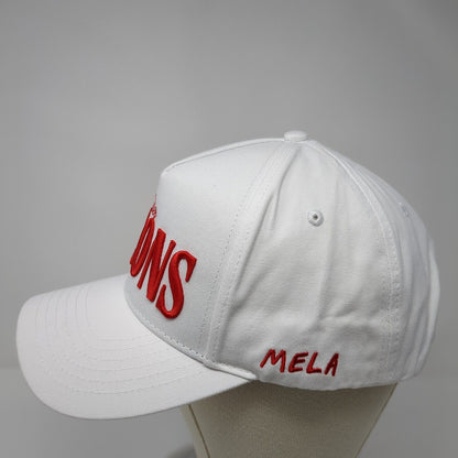 Watermelons Snapback Hat White One Size Adjustable Embroidered Solid