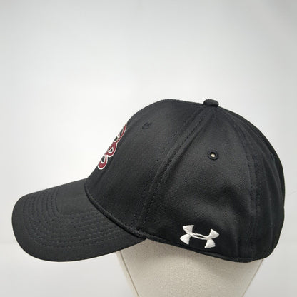 DB Southern Illinois Fitted Hat Black Medium Embroidered UAB300 Under Armour