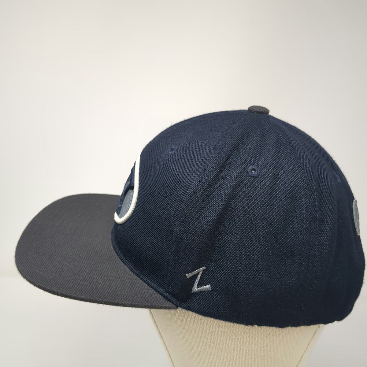 BYU Cougars NCAA Zephyr Snapback Hat Blue Gray One Size Polyester Script Back
