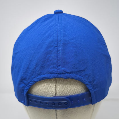 Jewel Inc Blue Snapback Hat One Size Nylon Patch Logo Unstructured 6 Panel