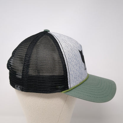 Sly Fox Snapback Mesh Back Rope Trucker Hat Multi One Size Colorblock