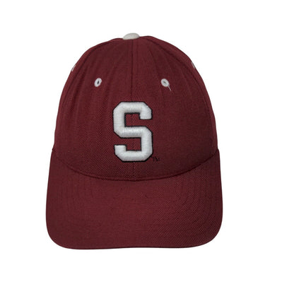 Stanford Cardinal Fitted Hat Colosseum Red Size 6 7/8 Embroidered Logo NCAA