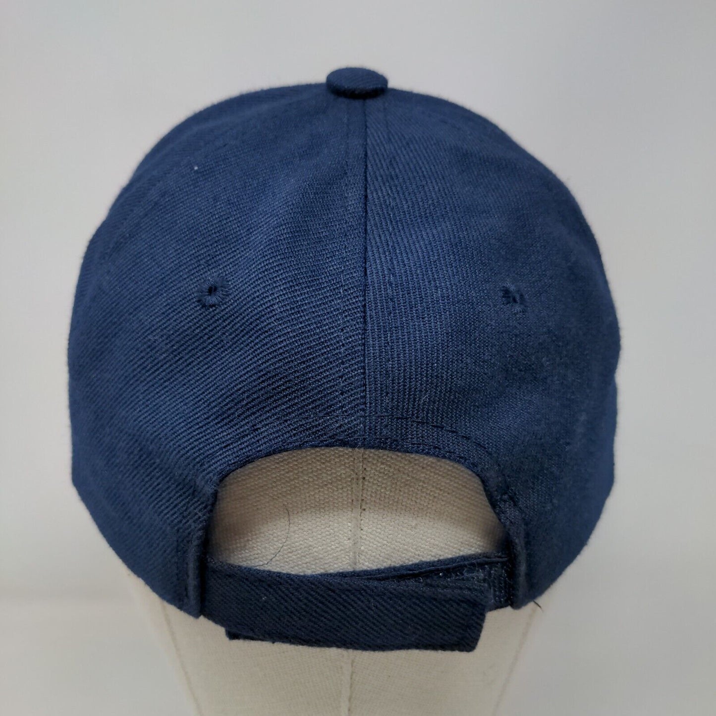 Man Of Faith Strapback Hat Blue One Size Embroidered Adjustable 6 Panel