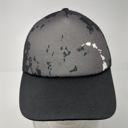 Surfware Hawaiian Classics Snapback Trucker Hat Black OS Adjustable Mesh Back