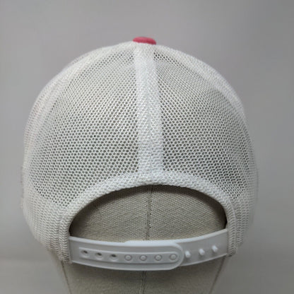 Columbia Snapback Trucker Hat Pink One Size Adjustable Mesh Back 6 Panel