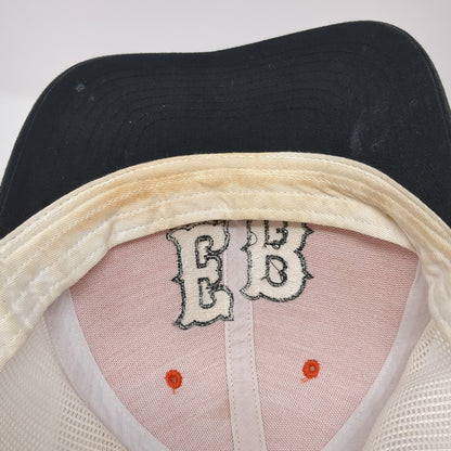 EB Snapback Mesh Back Trucker Hat Orange One Size Colorblock Richardson