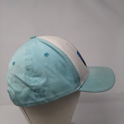 Patagonia Snapback Hat Blue Large Adjustable Embroidered Vented Holes 6 Panel