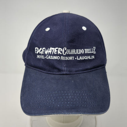 Edge Water Colorado Belle Hotel Casino Resort Laughlin Slideback Hat Blue OS
