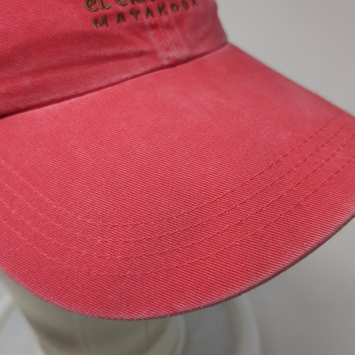 Ahead Baseball Cap Red One Size El Camaleon Mayakoba Golf Course Embroidered Hat