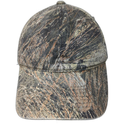 Mossy Oak Baseball Cap Brown One Size Camo Pattern Strapback Hunting Outdoor Hat