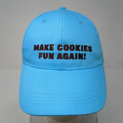 Make Cookies Fun Again Snapback Hat Blue One Size Thinsters Embroidered