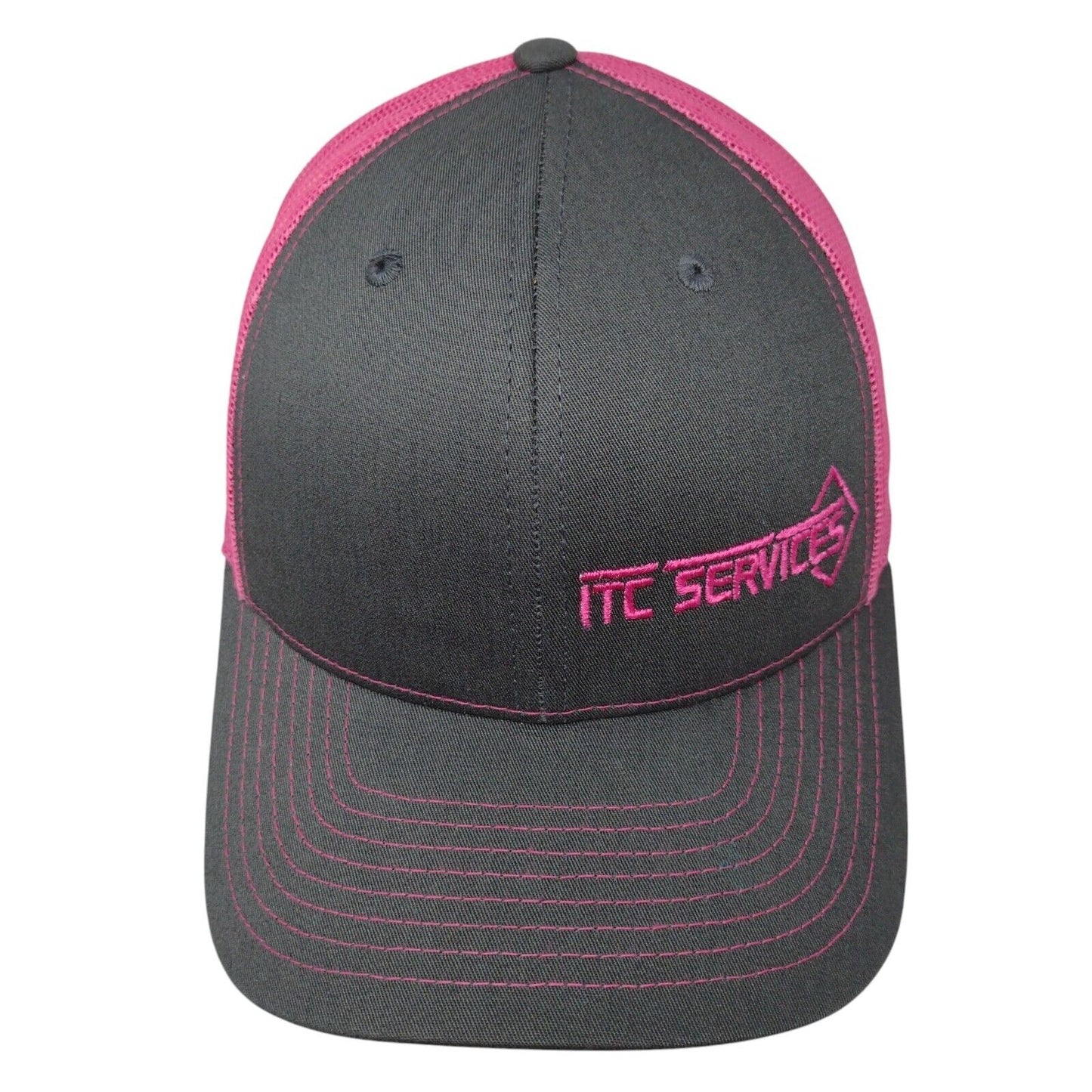 ITC Services Snapback Trucker Hat Multi OSFA Mesh Back Colorblock