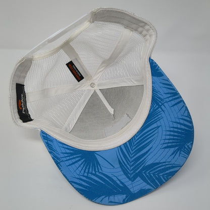 Jug Mountain Ranch Snapback Trucker Hat Blue One Size Mesh Back Pukka