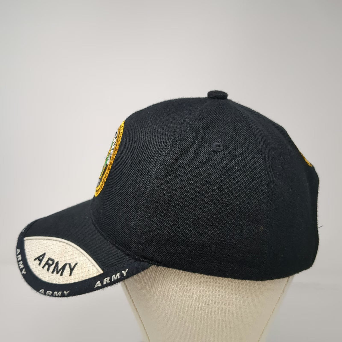 K&G Unlimited US Army Seal Black Baseball Cap One Size Embroidered Strapback Hat