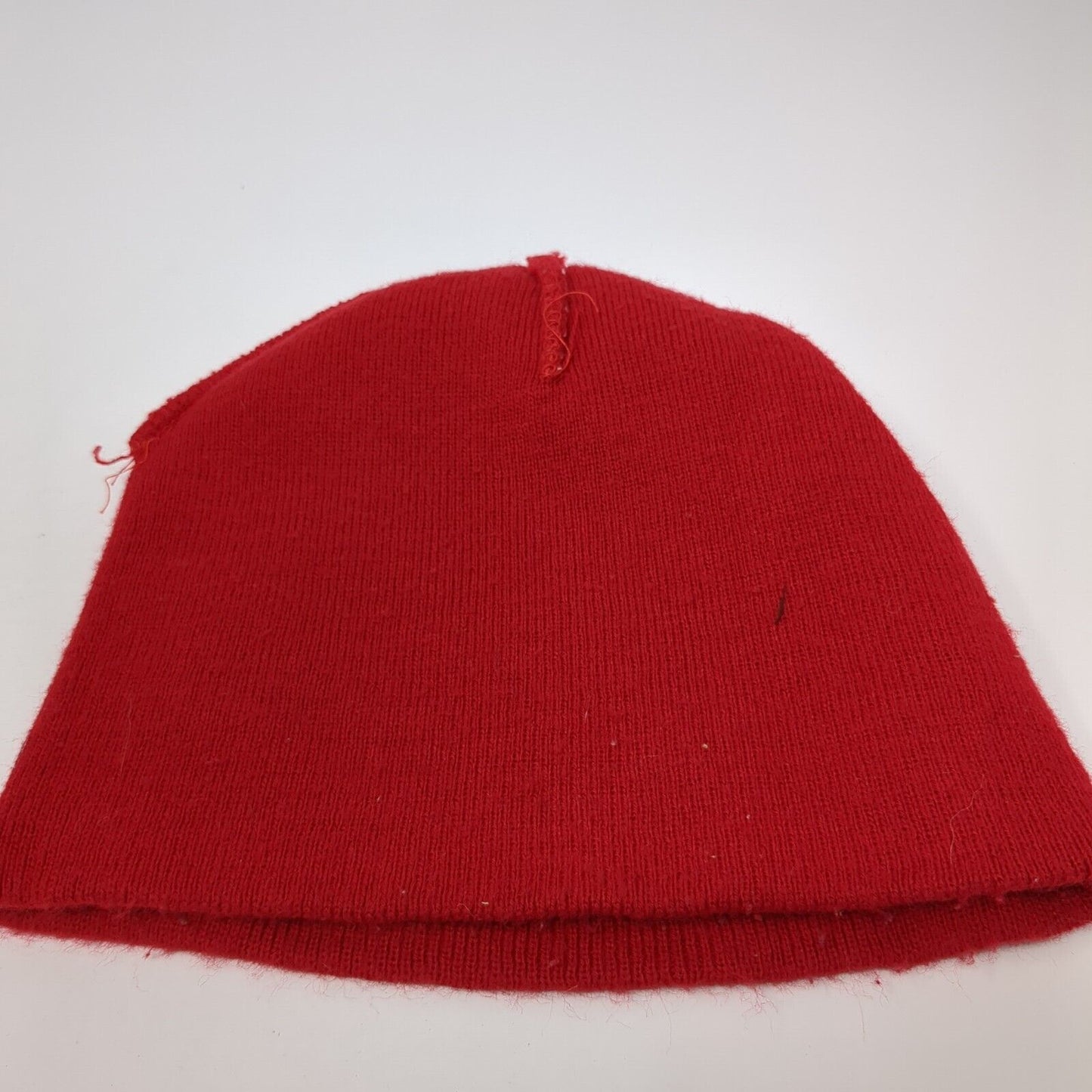 Corid Amprolium Knit Beanie Hat Red One Size Stretch Embroidered