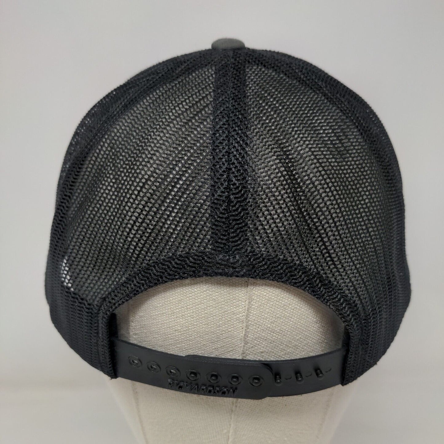 Arm-Strong Snapback Trucker Hat Gray One Size Adjustable Mesh Back Richardson