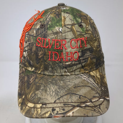 Dri Duck Baseball Cap Green Camo One Size Silver City Idaho Hunting Antler Hat