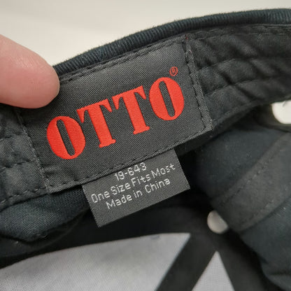 Otto Baseball Cap Black One Size Stokes Fresh Food Market Strapback Cotton Hat