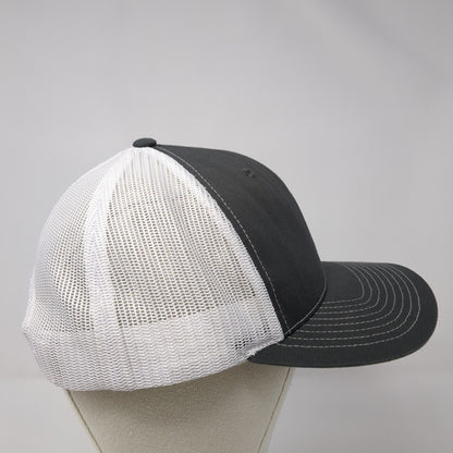 Axis Snapback Trucker Hat Gray OS Adjustable Embroidered Mesh Back Richardson