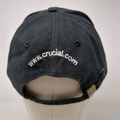 Crucial Technology Slideback Hat Black OSFA Adjustable Embroidered