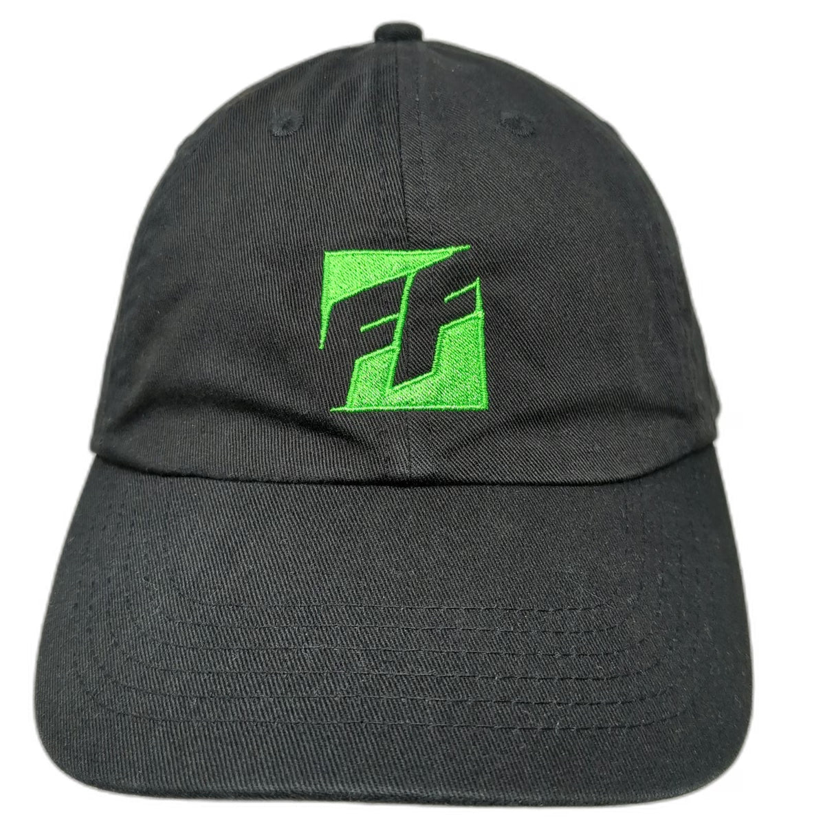 Fast & Furious FF Logo Black Baseball Cap Hat One Size Slideback Cotton Buckle