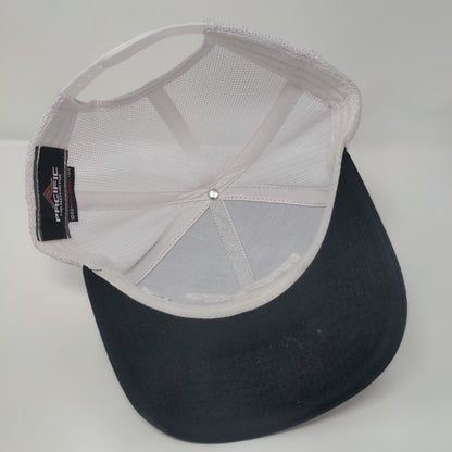 Westland Snapback Trucker Hat Black OS Adjustable Mesh Back Pacific Headwear