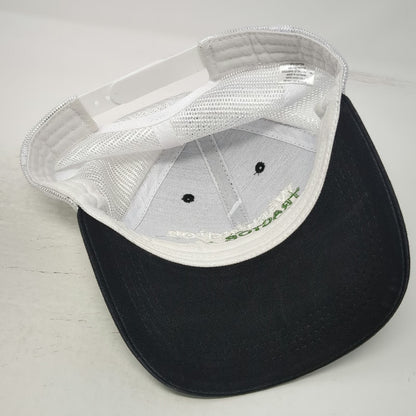 Washington Tractor Trucker Hat Black One Size Snapback Mesh Mountain Logo Cap
