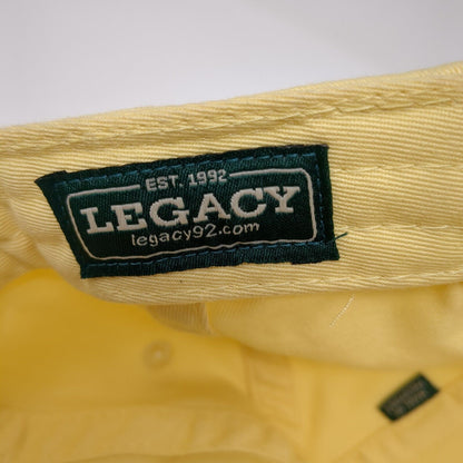 Yotes Football Slideback Hat Yellow One Size Adjustable Solid Legacy