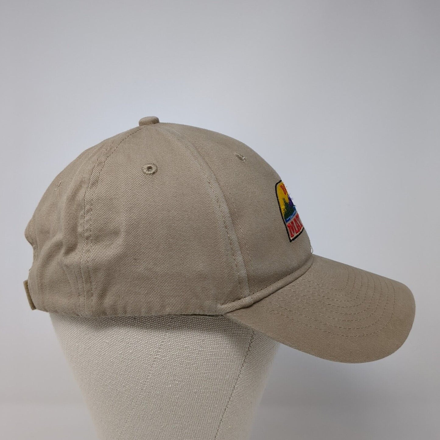 Boise Mattress Strapback Hat Tan One Size Adjustable Embroidered KC