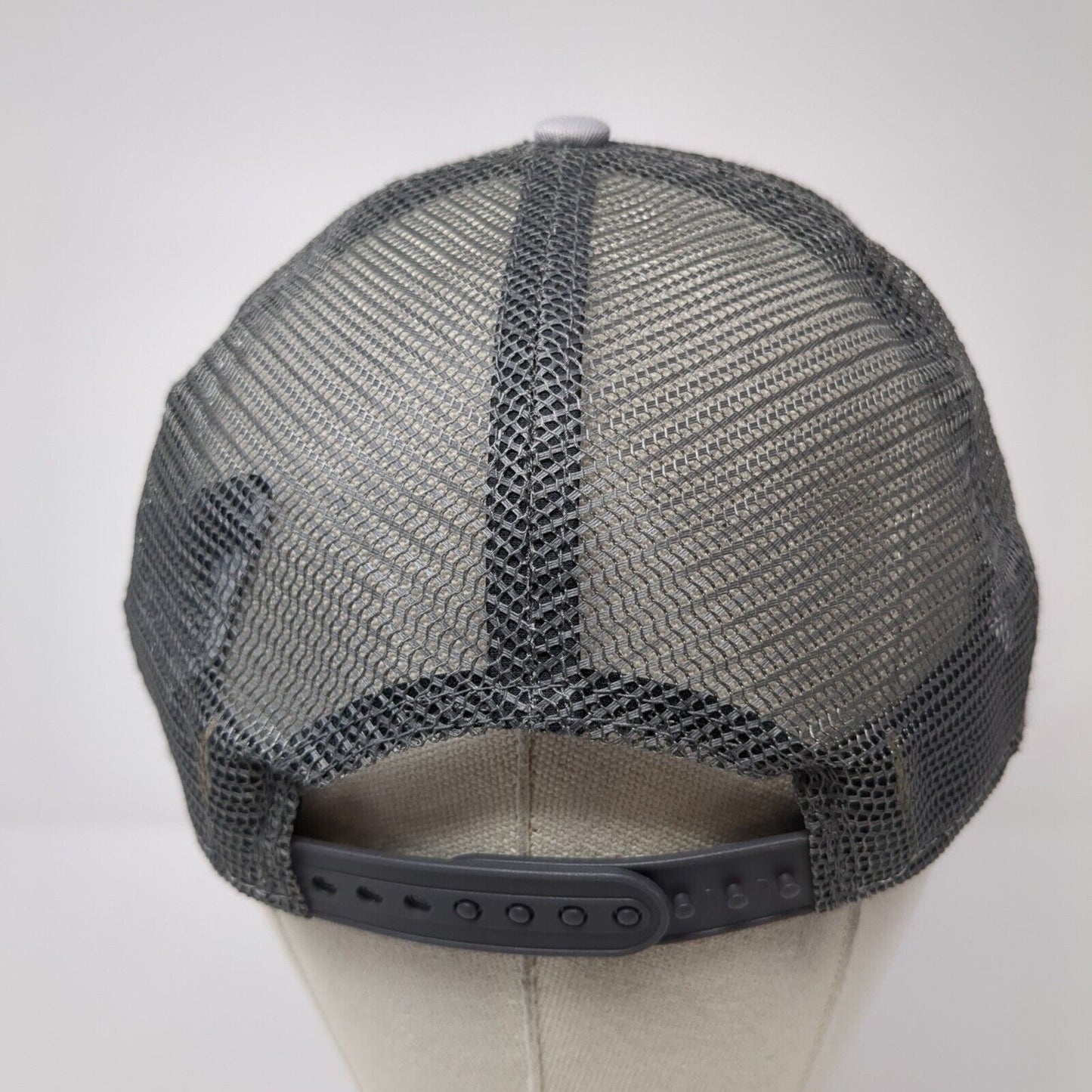 Letter M Snapback Mesh Back Trucker Hat Gray One Size New Era 9Fifty