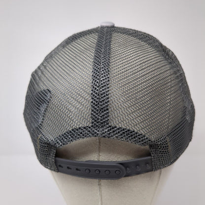 Letter M Snapback Mesh Back Trucker Hat Gray One Size New Era 9Fifty