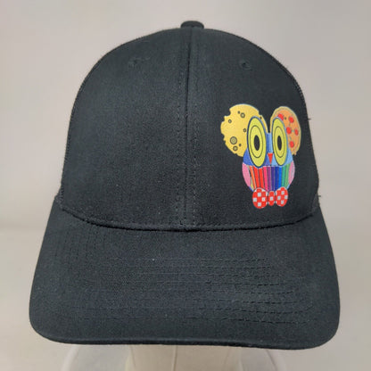 Nonas Urban Pizza Snapback Mesh Back Trucker Hat Black One Size Yupoong