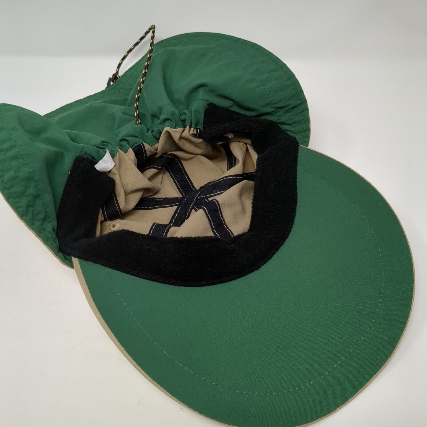 Unbranded Trapper Hat Tan One Size Adjustable Drawstring Ear Flap Blank 6 Panel