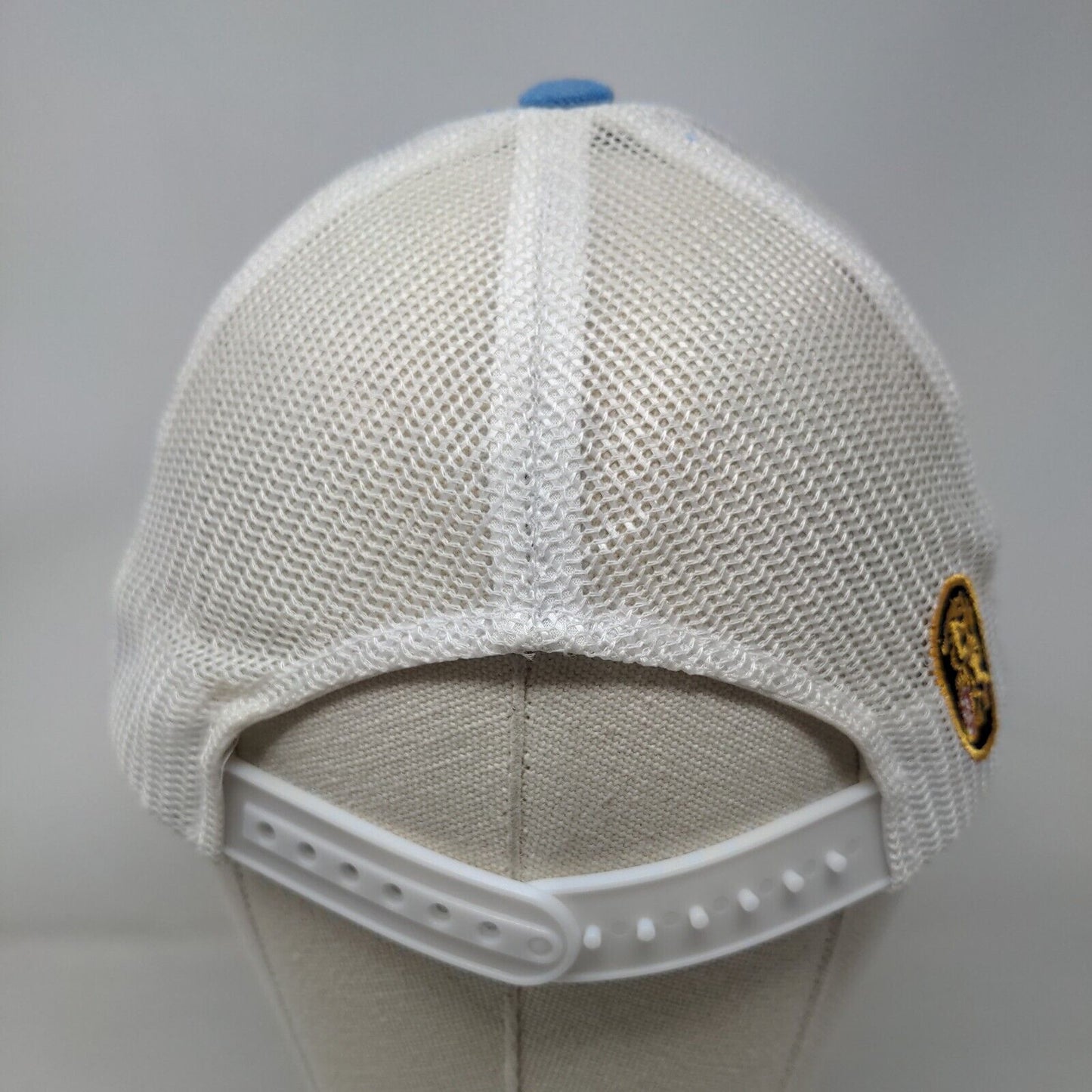 Leones Snapback Mesh Back Hat Blue Embroidered Logo Adjustable