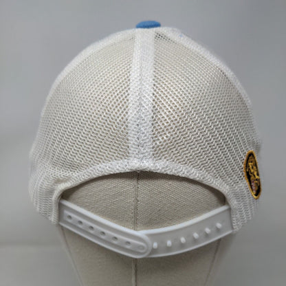 Leones Snapback Mesh Back Hat Blue Embroidered Logo Adjustable