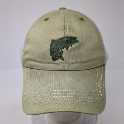 Orvis Slideback Trucker Hat Green One Size Adjustable Mesh Back Embroidered