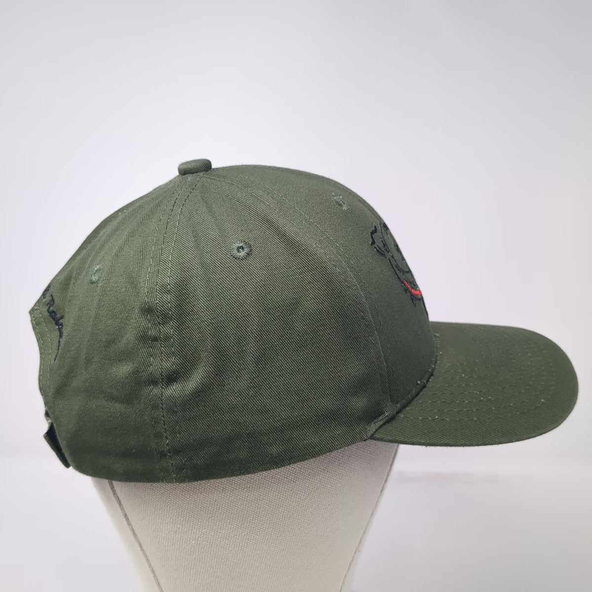Buck's Bags Baseball Cap Green OSFM Boise Valley Fly Fishers Catch Release Hat