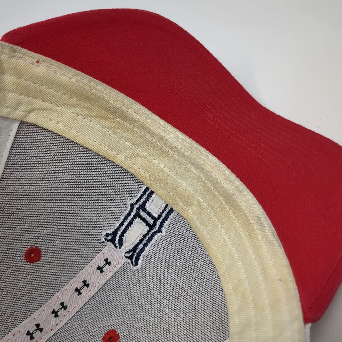 Under Armour Trucker Hat Red White Blue One Size Mesh Snapback Low Profile H