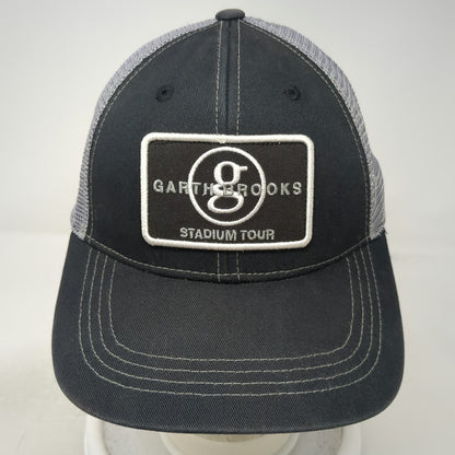 Garth Brooks Stadium Tour Trucker Hat Black Gray One Size Mesh Snapback Series