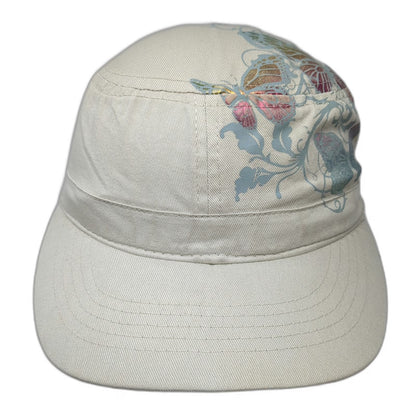 ABG Accessories Army Cap Beige One Size Butterfly Graphic Foil Elastic Back Hat