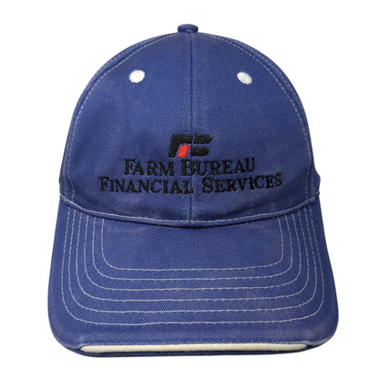 Farm Bureau Financial Services Strapback Hat Blue One Size Adjustable Sportsman