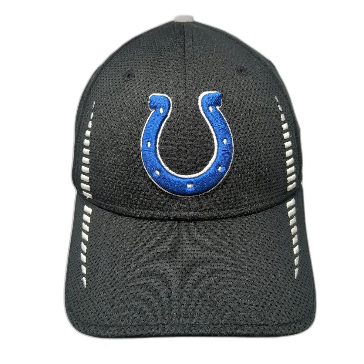 Indianapolis Colts NFL New Era 39THIRTY Cap Black M Stretch Fit Horseshoe Hat